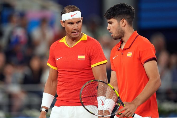 Karlos Alkaraz, Rafael Nadal, Olimpijske igre, Pariz 2024 Karlos Alkaraz, Rafael Nadal, Olimpijske igre, Pariz 2024